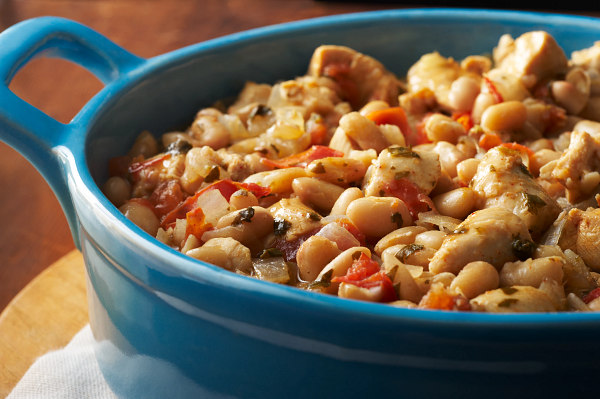 White Bean Basil Chicken Chili